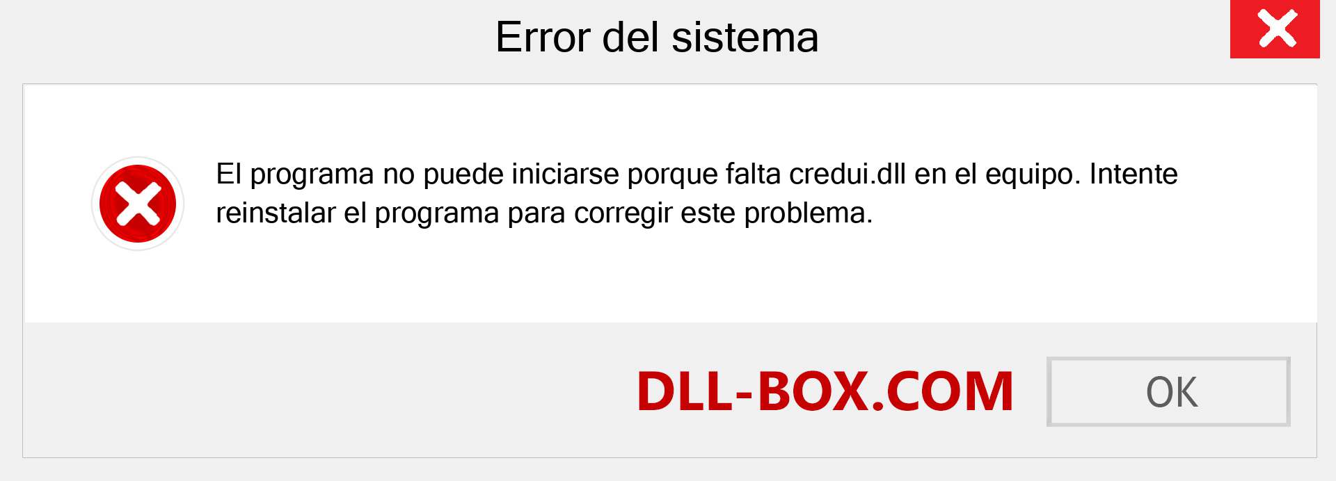 ¿Falta el archivo credui.dll ?. Descargar para Windows 7, 8, 10 - Corregir credui dll Missing Error en Windows, fotos, imágenes